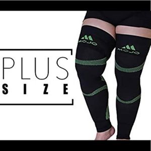 MOJO Black and Green Compression Stockings 5X